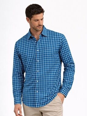 Southern Tide Classic Fit Plaid Button Down Long Sleeve Shirt Size XL